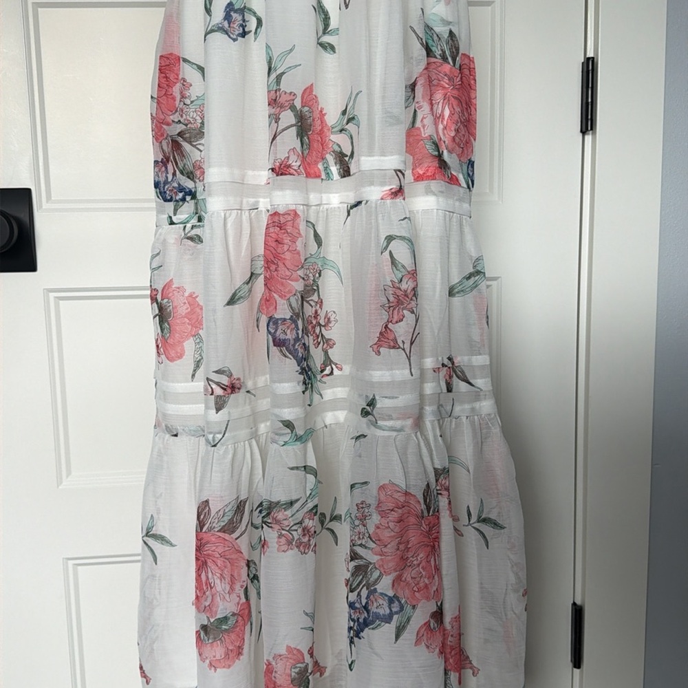 NWT Anthropologie Somerset Strapless Chiffon Maxi Dress in Sz Small - Picture 5 of 16